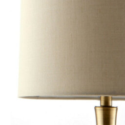 2 Pack - Touch Dimmer Table Lamp Brass & Taupe Shade Metal Bedside Reading Light - thumbnail 4