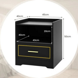 Led Nightstand Smart Bedside Table Cabinet Side End Table Storage Living Room - thumbnail 2