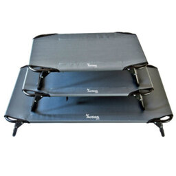 Actiaspet Elevated Dog Bed Pet Cat Raised Folding Camping Cot Indoor Outdoor Waterproof Small Grey - thumbnail 5