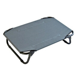 Actiaspet Elevated Dog Bed Pet Cat Raised Folding Camping Cot Indoor Outdoor Waterproof Small Grey - thumbnail 3