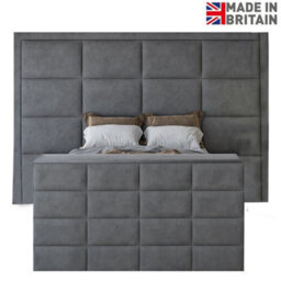 Copenhagen Upholstered  Grey Television Bed Frame - thumbnail 5