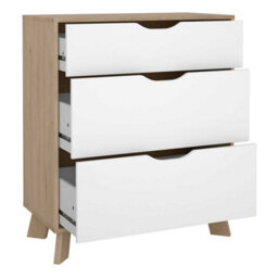 Wyld Haus Lira Jackson 3-Drawer Chest In Hickory And White - thumbnail 7