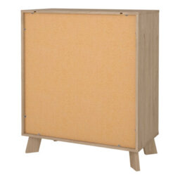 Wyld Haus Lira Jackson 3-Drawer Chest In Hickory And White - thumbnail 6