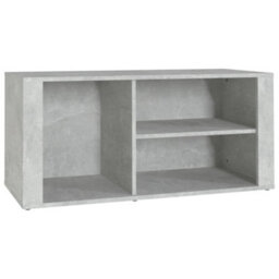 Berkfield Elegant Shoe Cabinet Concrete Grey 100X35X45 Cm Engineered Wood - thumbnail 1