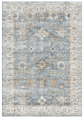 Blue Traditional Medium Rug, (L)170Cm X (W)120Cm - image 1