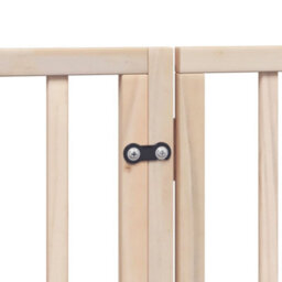Walplus Poplar Wood Dog Gate With Door Foldable 4 Panels 320 Cm - thumbnail 9