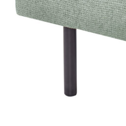 Beliani Pillow-Top Ottoman Footstool Green Chenille With Aluminium Legs 70X70X44Cm - thumbnail 6