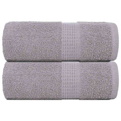 Berkfield Wash Towels 2 Pcs Frogn Grey 30X30 Cm 100% Cotton - image 1