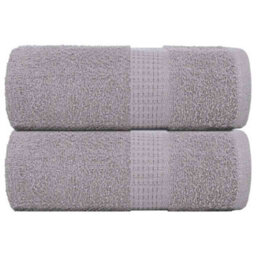 Berkfield Wash Towels 2 Pcs Frogn Grey 30X30 Cm 100% Cotton - thumbnail 1