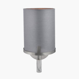Pacific Lifestyle Midland Brushed Nickel And Grey Marble Effect Wall Light - thumbnail 7