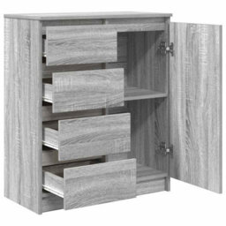 Berkfield Sideboard With Drawers Grey Sonoma 71X35X84 Cm Engineered Wood - thumbnail 5