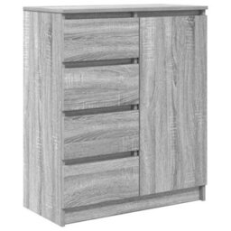 Berkfield Sideboard With Drawers Grey Sonoma 71X35X84 Cm Engineered Wood - thumbnail 2