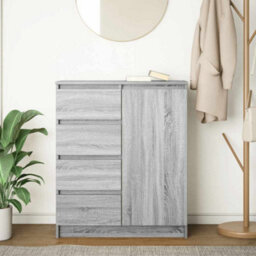 Berkfield Sideboard With Drawers Grey Sonoma 71X35X84 Cm Engineered Wood - thumbnail 3