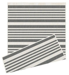 The Rugs Duo Weave Collection Outdoor Rugs In Modern Stripes - thumbnail 3
