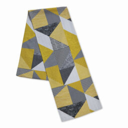 Catherine Lansfield Dining Larsson Geo 33X220 Cm Runner Ochre - thumbnail 3