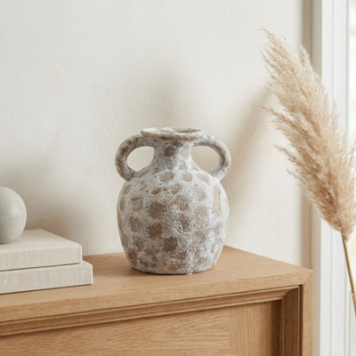 Garden Greatness Aged Stone Amphora Style Vase Decor - image 1
