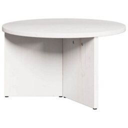 Berkfield Coffee Table 2 Pcs White Solid Pine Wood - thumbnail 6
