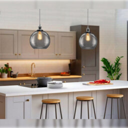 Long Life Lamps Company Smoked Glass Shade Chandelier Pendant M0097 - thumbnail 8