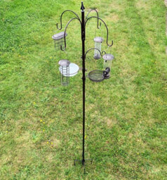 Selections Metal Complete Bird Feeding Station With 4 Feeders With Stabiliser Stand - thumbnail 3