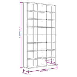 Vidaxl Cd Cabinet Grey Sonoma 102X23X177.5 Cm Engineered Wood - thumbnail 8