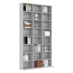 Vidaxl Cd Cabinet Grey Sonoma 102X23X177.5 Cm Engineered Wood - thumbnail 5