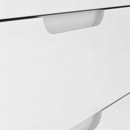 Wyld Haus Leipzig White Gloss Tall Chest Of 6 Drawers - thumbnail 7