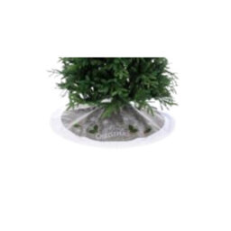 Christmas Tree Skirt - Merry Christmas (Grey) - thumbnail 1