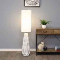 Pagazzi Lighting Pagazzi Skova White Ceramic Floor Lamp