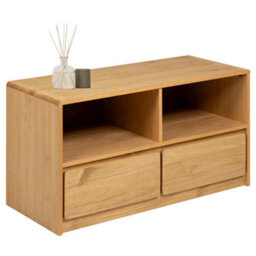 Berkfield Rustic Tv Cabinet Sauda Oak 99X43X55 Cm Solid Wood Pine - thumbnail 3