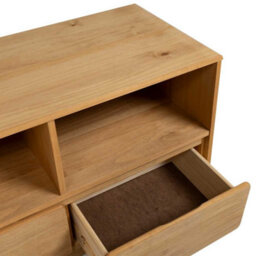 Berkfield Rustic Tv Cabinet Sauda Oak 99X43X55 Cm Solid Wood Pine - thumbnail 7