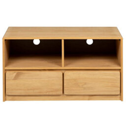 Berkfield Rustic Tv Cabinet Sauda Oak 99X43X55 Cm Solid Wood Pine - thumbnail 4