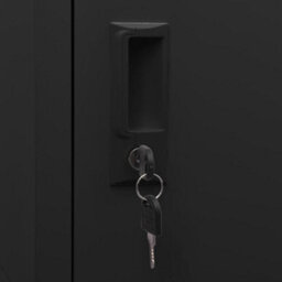 Vidaxl Locker Cabinet Black 38X45X180 Cm Steel - thumbnail 7