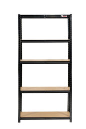 Rhino Racking 2 Bays - 180 X 90 X 45Cm - Black - 5 Tier Boltless Heavy Duty Garage Shelving Unit - 1000Kg Load Weight - thumbnail 3