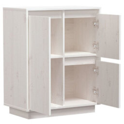 Vidaxl Sideboard White 60X34X75 Cm Solid Wood Pine - thumbnail 6