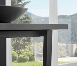 Furniturebox Uk Carson White Marble Effect Square Dining Table & 2 Black Corona Silver Chairs - thumbnail 6