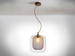 Luminosa Lighting Luminosa Fox Pendant Light Cylindrical, Chocolate 1X E27 - Uk Stock - thumbnail 4