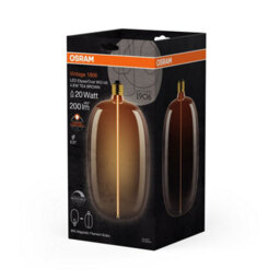 Osram Vintage 1906 Big Magnetic Filament Bulb Led Elipse Oval Tea Brown Dimmable - thumbnail 2