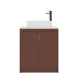 Royal Bathrooms Royal Bathroom Elmore 700mm Terracotta Clay Freestanding Countertop Bathroom Vanity Unit 2 Door With Lyon Basin - thumbnail 7