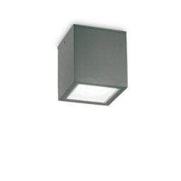 Ideal Lux Techo Outdoor Large Surface Mounted Downlight Anthracite Ip54, Gu10 - thumbnail 1