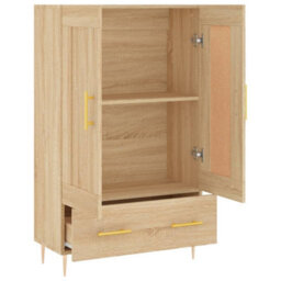 Berkfield Highboard Sonoma Oak 69.5X31X115 Cm Engineered Wood - thumbnail 6