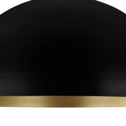 GoodHome Songor Black Pendant Semi-Circle Light Shade (D)58Cm - thumbnail 5