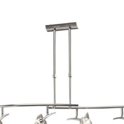 Luminosa Lighting Luminosa Flavia Telescopic Pendant Linear Bar 4 Light G9 With Adjustable Heads, Polished Chrome - thumbnail 3