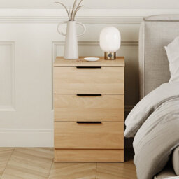 Lassic Vida Designs Trega Pine 3 Drawer Bedside Chest Ideal For Bedroom & Guest Room, (H) 500 X (W) 390 X (D) 280 mm - thumbnail 2