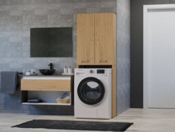 Pola Dd Washing Machine Surround Cabinet Artisan Oak - thumbnail 2