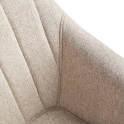 Luciano - Dining Chairs In Premium Textured Linen Set Of 2 Beige - thumbnail 8