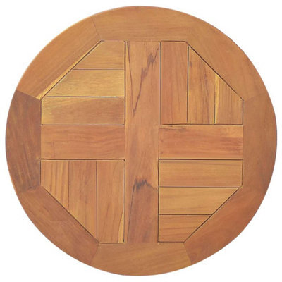 Berkfield Durable Table Top Solid Teak Wood Round 2.5 Cm 40 Cm - image 1