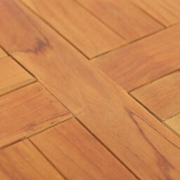 Berkfield Durable Table Top Solid Teak Wood Round 2.5 Cm 40 Cm - thumbnail 5