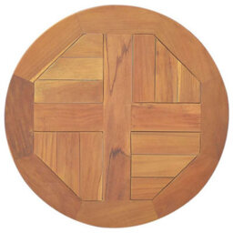 Berkfield Durable Table Top Solid Teak Wood Round 2.5 Cm 40 Cm - thumbnail 1
