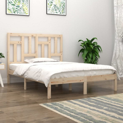 Berkfield Bed Frame Solid Wood Pine 140X190 Cm - image 1