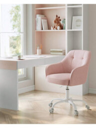 LEDREM Office Chair, Swivel Chair, Desk Chair, Makeup Vanity Chair, Adjustable Height, Armrests, 110 Kg Load - thumbnail 3